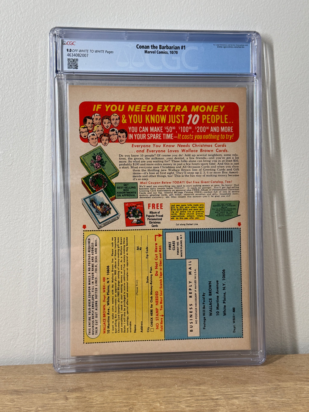 Conan the Barbarian #1 CGC 9.0 OW/W Pages 1st Appearance Conan Key Marvel 1970