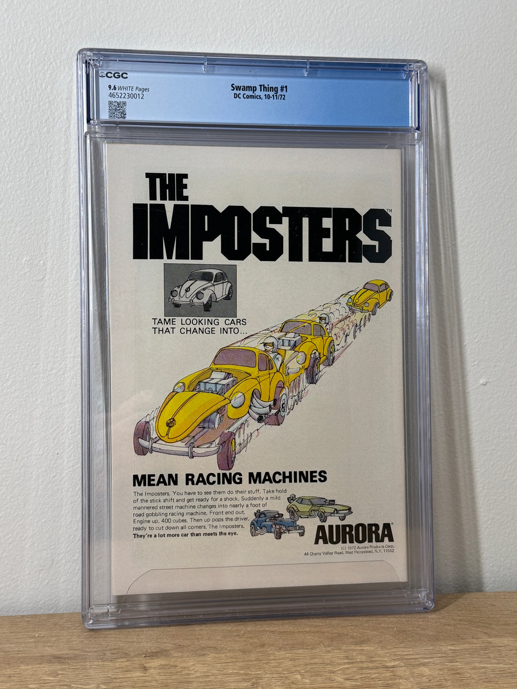 Swamp Thing #1 CGC 9.6 (1972) - White Pages - Origin of Swamp Thing - Wrightson