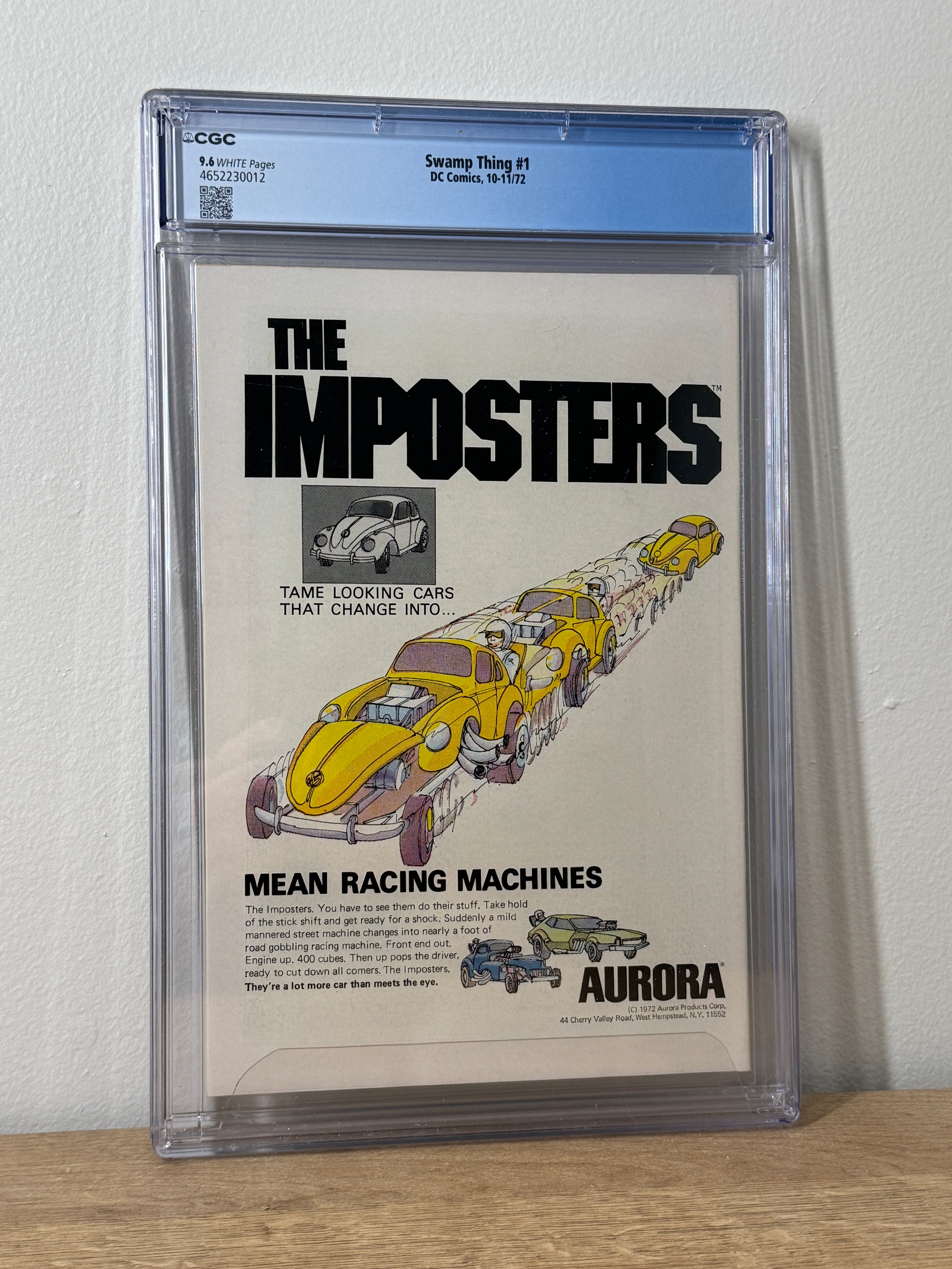 Swamp Thing #1 CGC 9.6 (1972) - White Pages - Origin of Swamp Thing - Wrightson