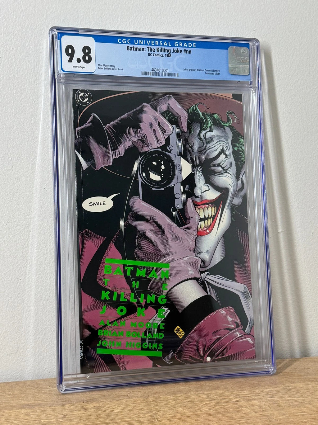 Batman: The Killing Joke CGC 9.8 White Pages - Alan Moore & Bolland - 1st Print