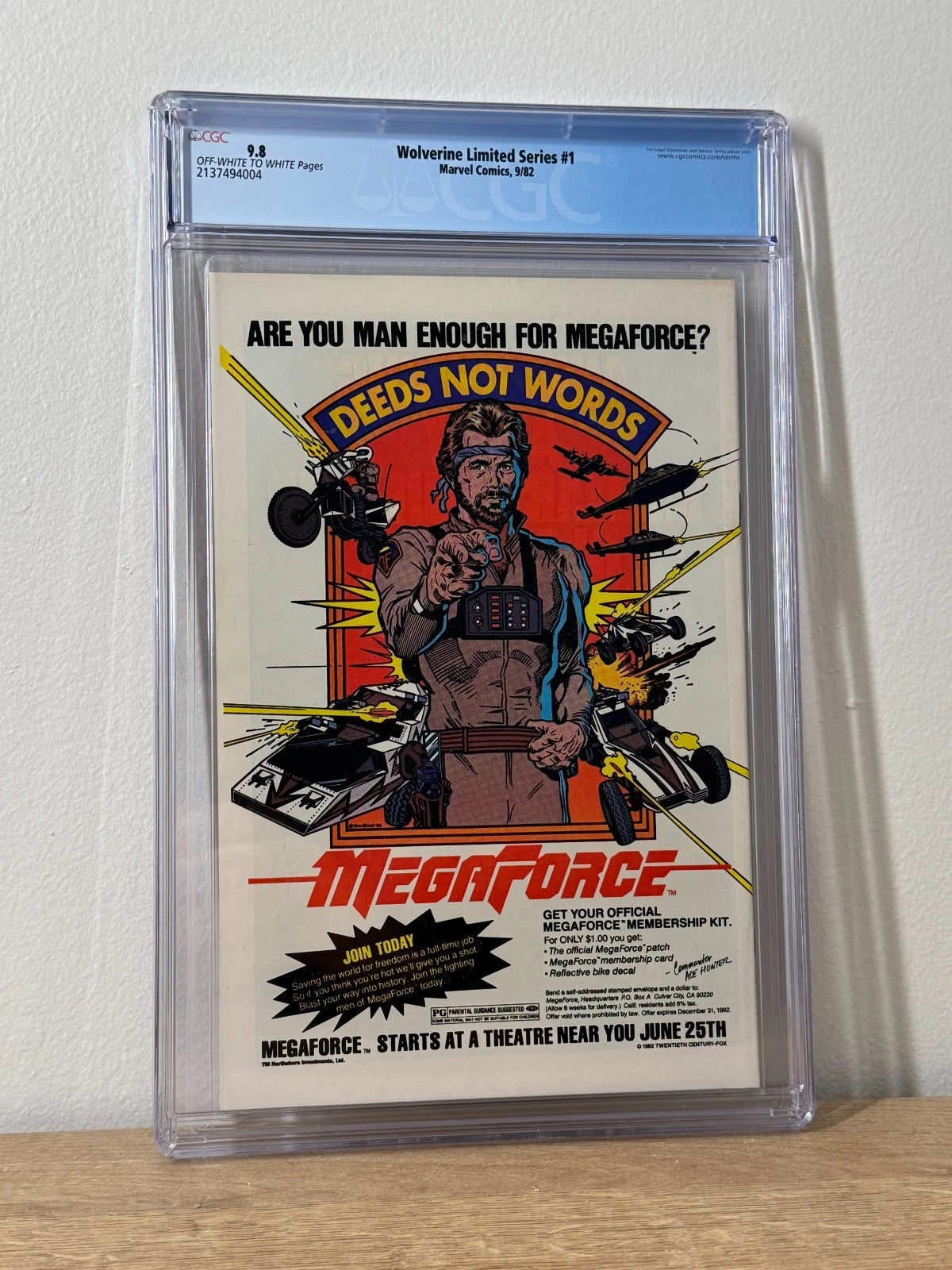 Wolverine Limited Series #1 CGC 9.8 OW/W 1st Solo Series Frank Miller Key 1982
