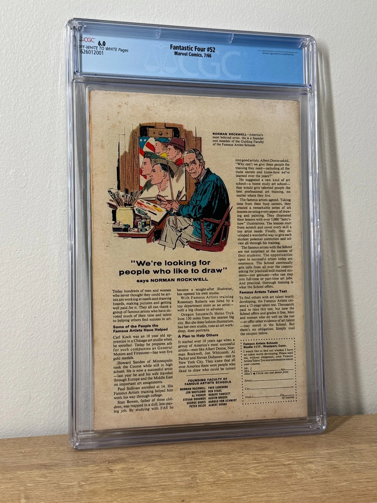 Fantastic Four #52 CGC 6.0 OW/W Pages 1st Appearance Black Panther Key 1966