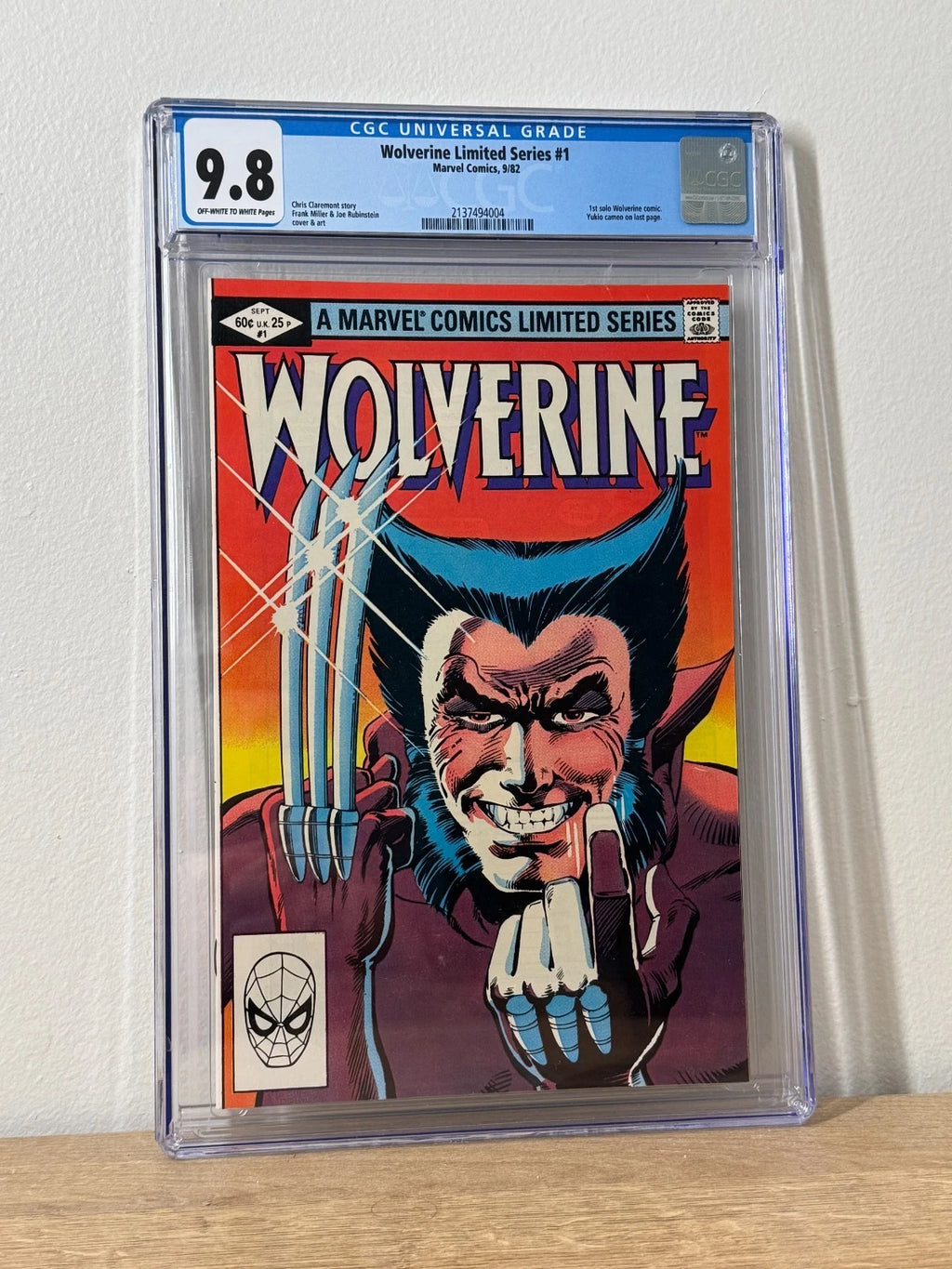 Wolverine Limited Series #1 CGC 9.8 OW/W 1st Solo Series Frank Miller Key 1982