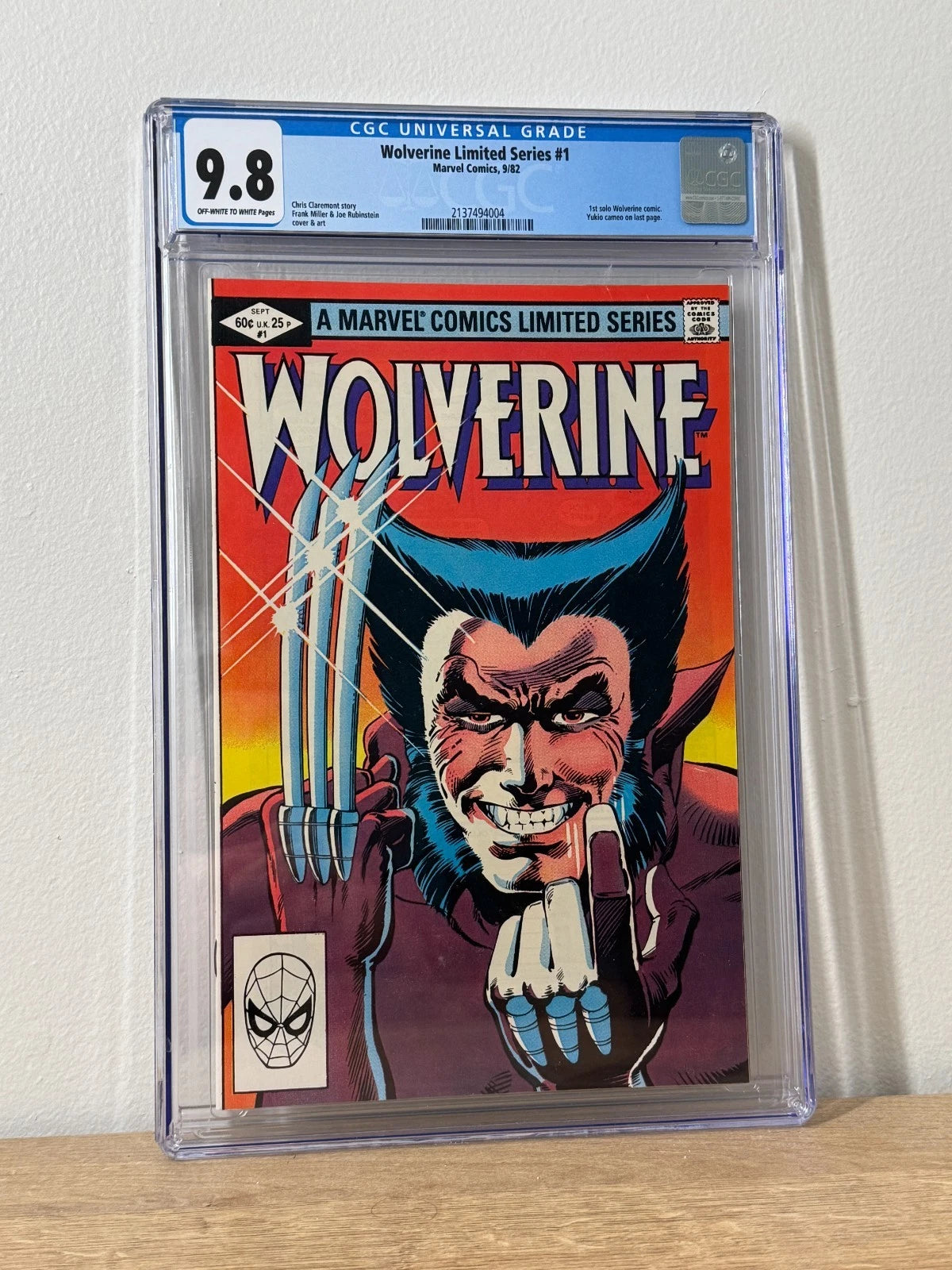 Wolverine Limited Series #1 CGC 9.8 OW/W 1st Solo Series Frank Miller Key 1982