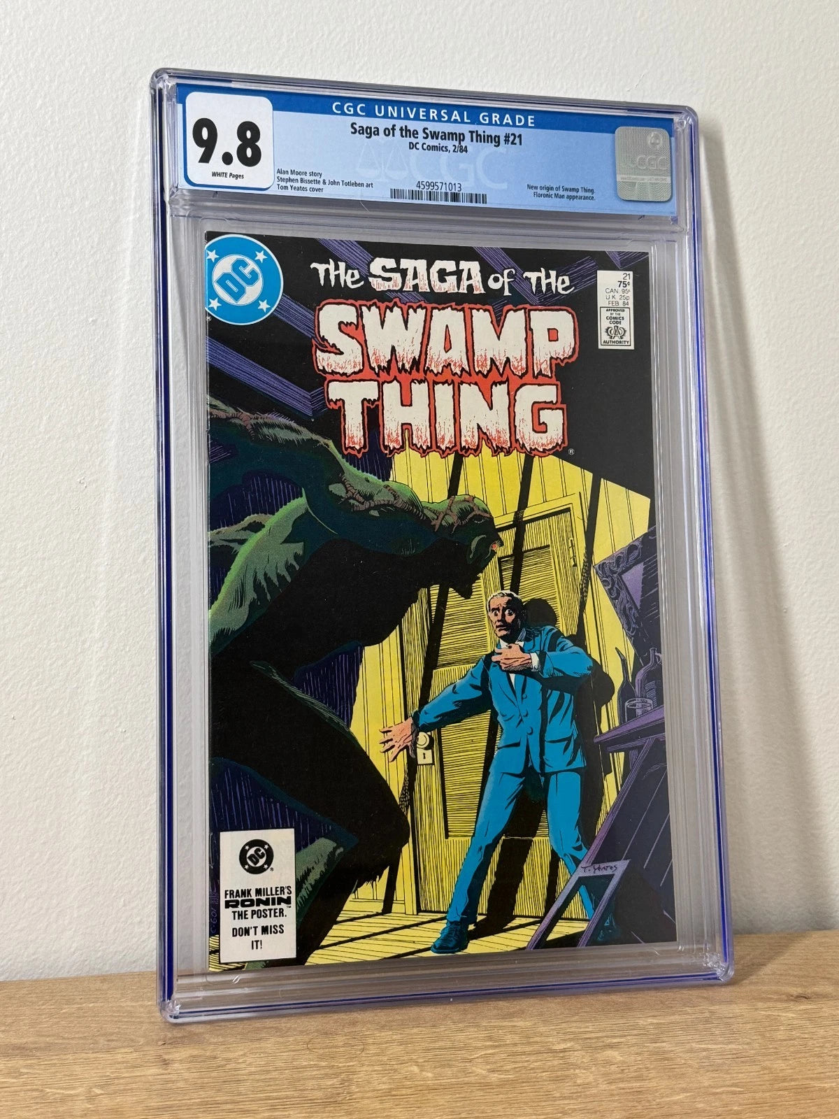 Saga of the Swamp Thing #21 CGC 9.8 White Pages Alan Moore "Anatomy Lesson" Key