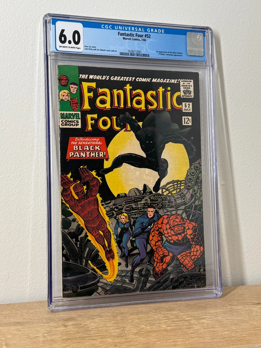 Fantastic Four #52 CGC 6.0 OW/W Pages 1st Appearance Black Panther Key 1966